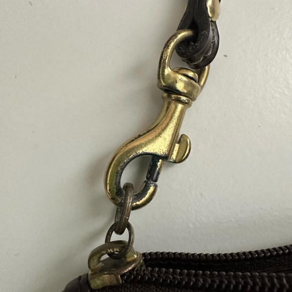 Coach | Preloved Dark Brown Signature Canvas Wristlet - Picture 8 of 11